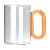 Cabin 450ml Glass Coffee Mugs Clear